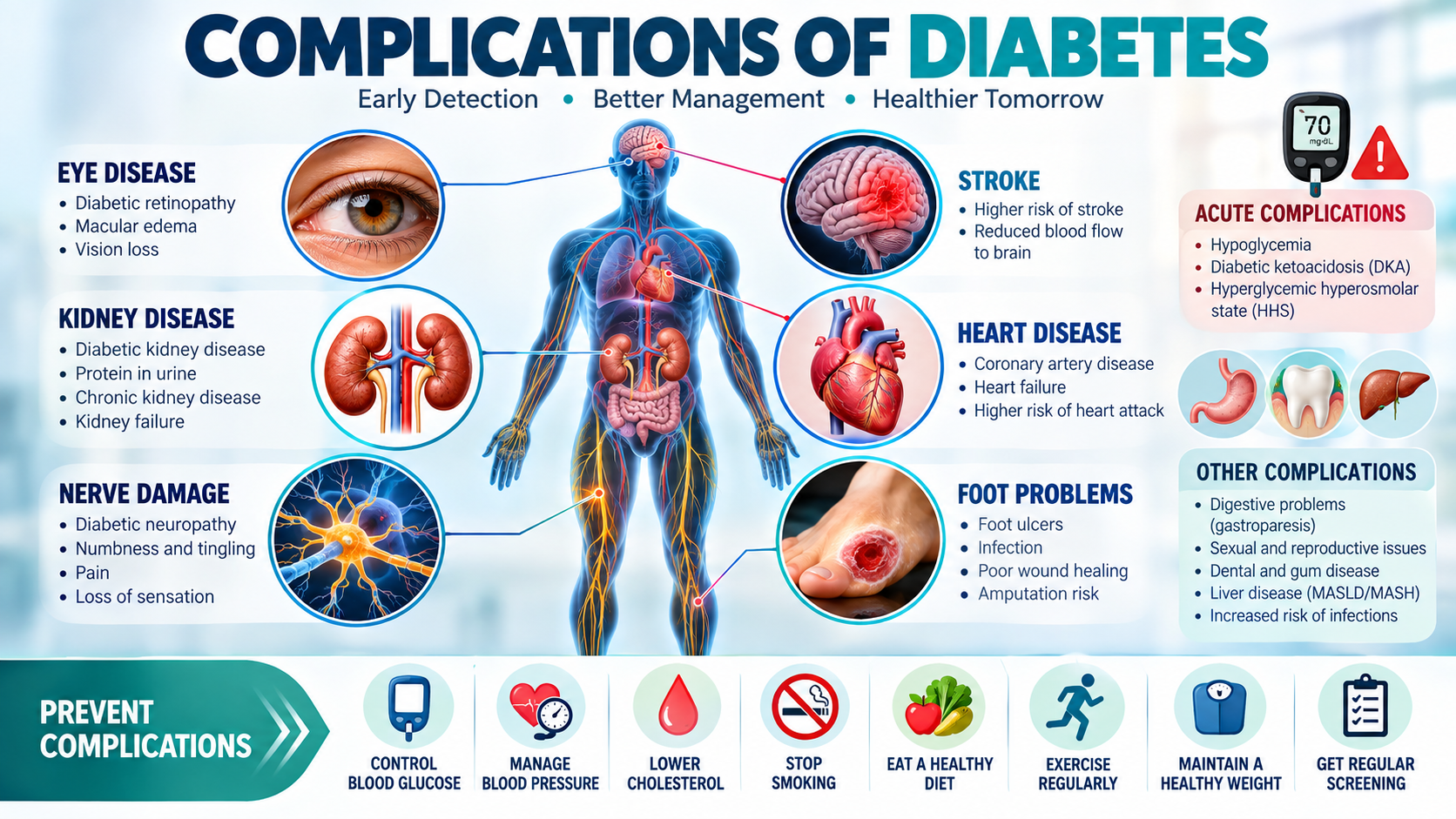 Diabetes Complications: Symptoms, Prevention, Screening & Treatment | 2026 Guide