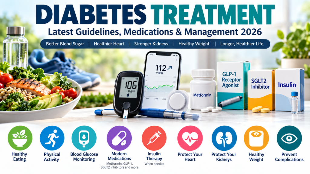Diabetes treatment and management guidelines 2026